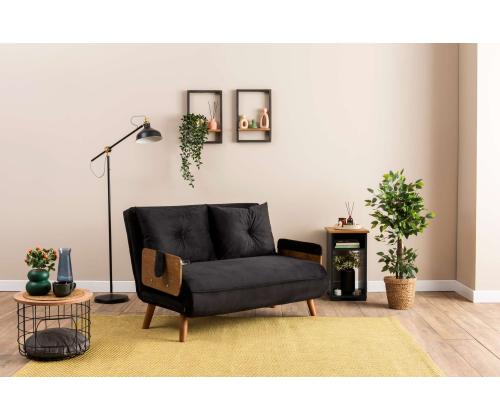 Diivan Cosmo 2-Seater - Black