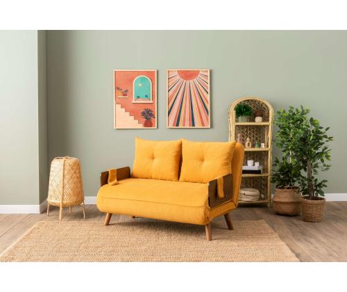 Diivan Cosmo 2-Seater - Bohemian Mustard
