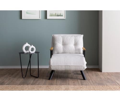 Diivan Sando Single - Teddy Fabric - White