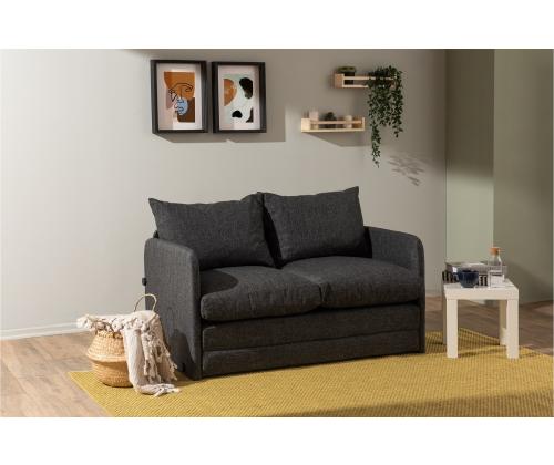 Diivan Saga 2-Seater - Dark Grey