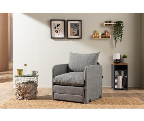 Diivan Saga Single - Light Grey