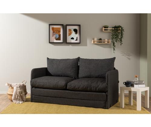 Diivan Saga XL 2-Seater - Dark Grey