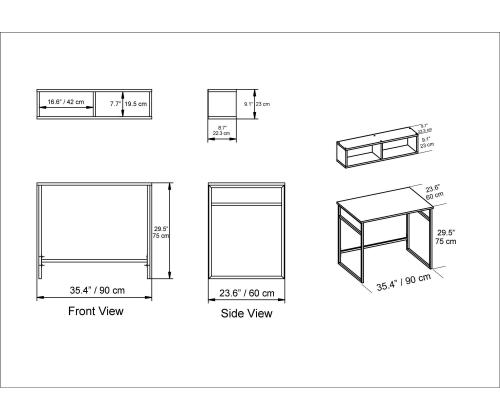 Gama - Walnut, Black