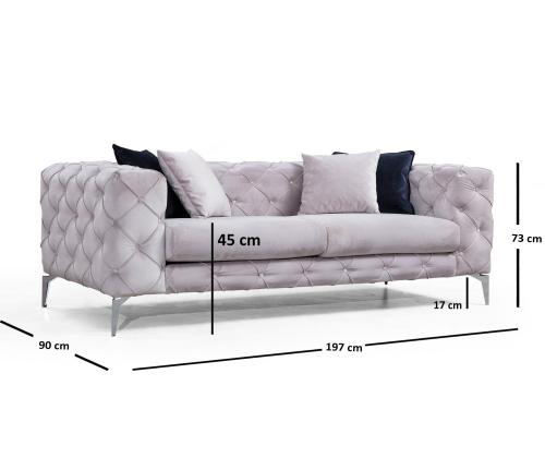 Diivan Como - Light Grey