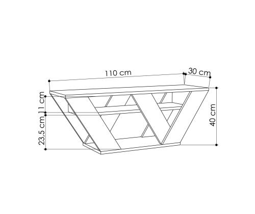TV laud Pipralla - Anthracite