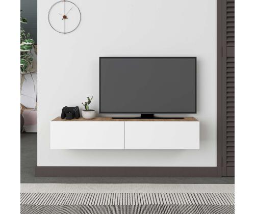 TV laud Francy 135 - Sapphire Oak, White