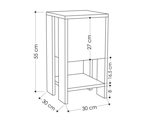 Ema - Oak, Anthracite