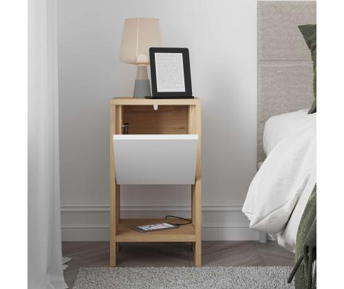 Ema - Sapphire Oak, White