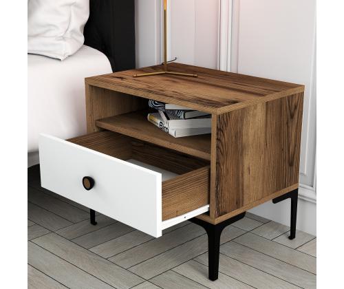 Lizbon 530 - Walnut, White