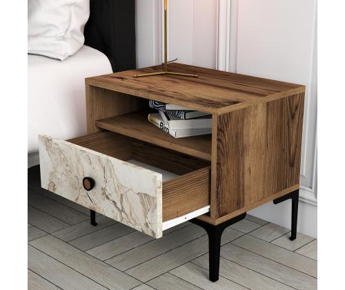 Lizbon 531 - Walnut, White