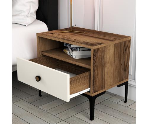 Lizbon 533 - Walnut, Cream