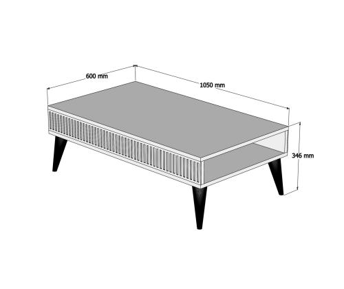 Kohvilaud Milan - Walnut