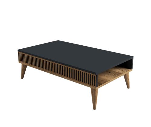 Kohvilaud Milan - Walnut, Anthracite