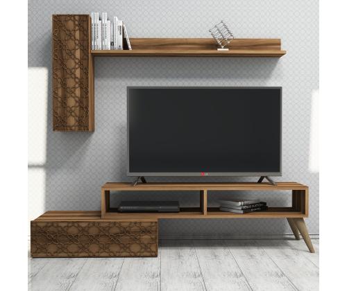 TV laud Planet - Walnut, Walnut