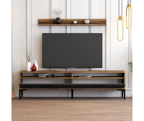 TV laud Istanbul - Walnut, Anthracite