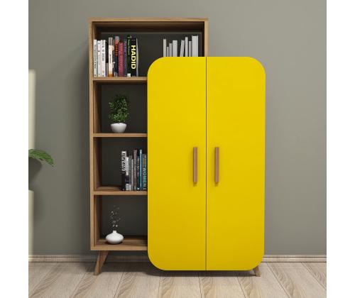 Form - Walnut, Yellow