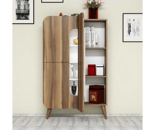 Mine - Walnut, White