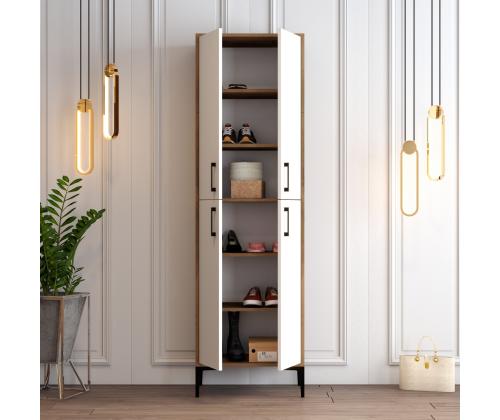 Berlin A - Walnut, White