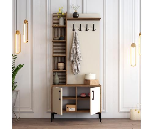 Viyana D - Walnut, Cream