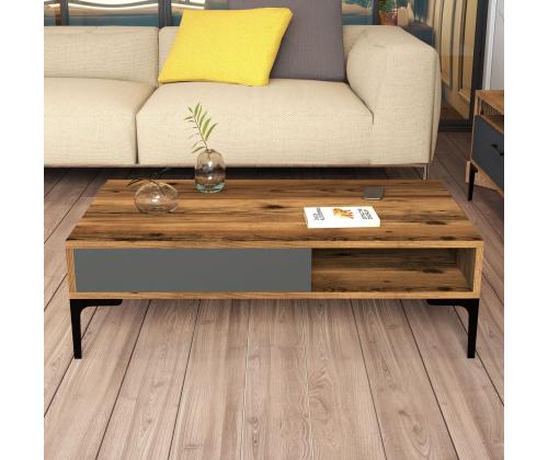 Kohvilaud Istanbul - Walnut, Anthracite