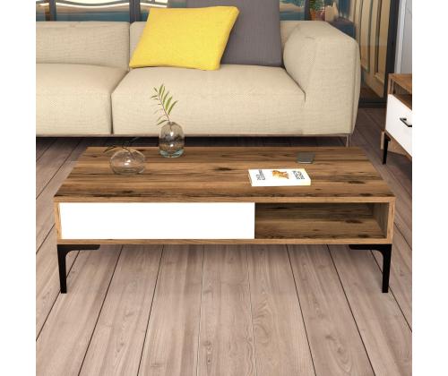 Kohvilaud Istanbul - Walnut, White