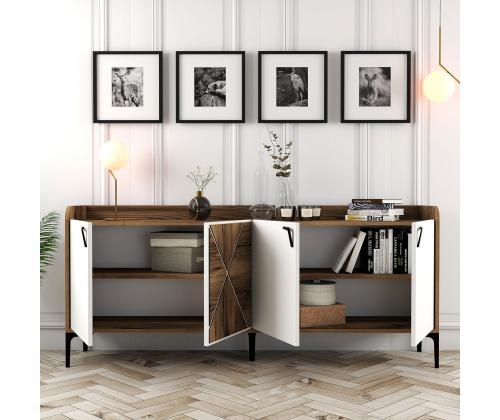 Venedik - Walnut, White