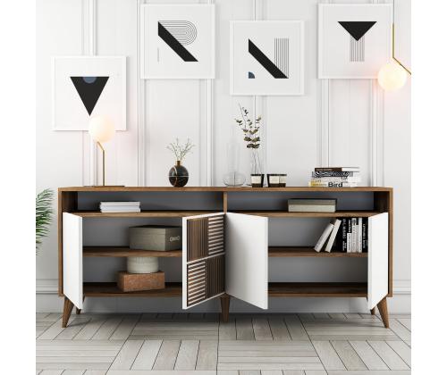 Milan - Walnut, White