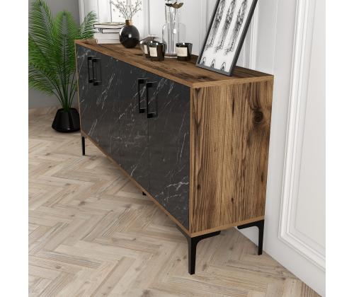 Kiev 160 - Walnut, Black Marble