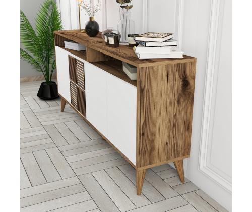 Milan 160 - Walnut, White