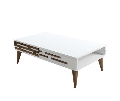 Kohvilaud Valensiya - Walnut, White
