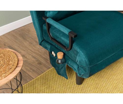 Diivan Sento Single - Petrol Green