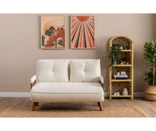 Diivan Cosmo 2-Seater - Teddy White