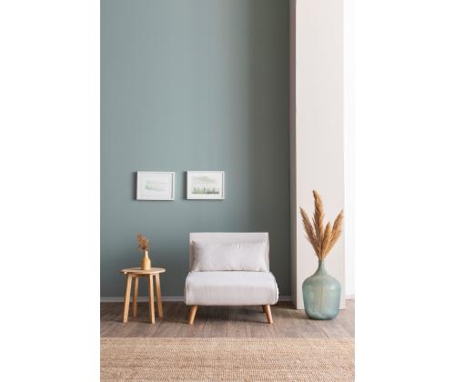 Diivan Folde Single - Teddy Fabric - White