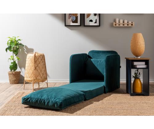 Diivan Saga Single - Petrol Green