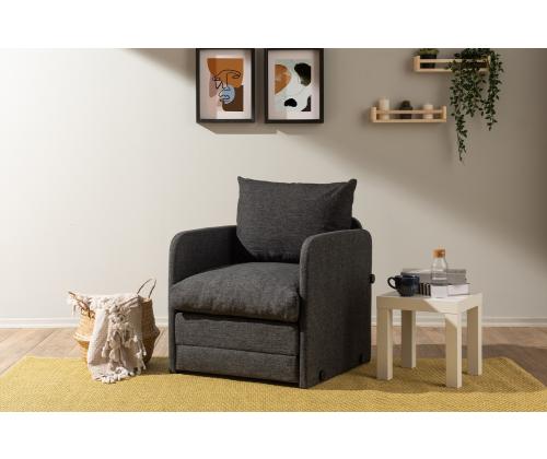 Diivan Saga Single - Dark Grey