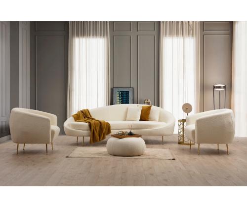 Diivan Eses - Cream Bouclett