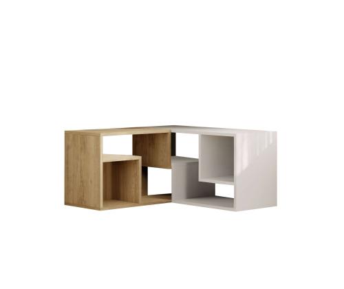 TV laud Glis - Sapphire Oak, White