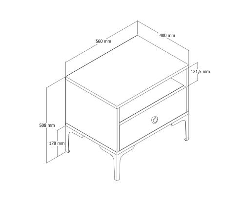 Lizbon 534 - Walnut, Black