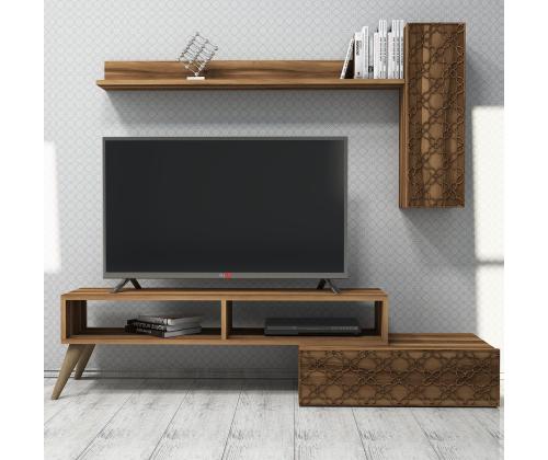 TV laud Planet - Walnut, Walnut