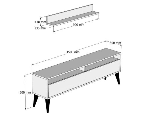 TV laud Best - Cream