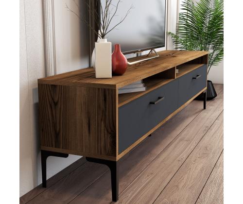 TV laud Istanbul - Walnut, Anthracite