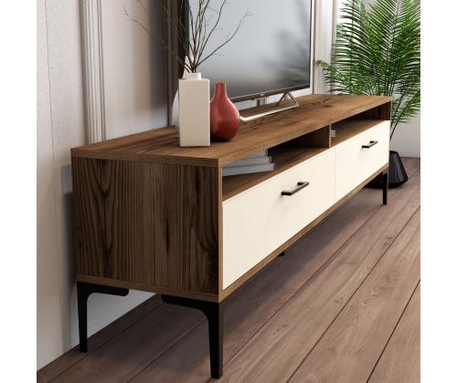TV laud Istanbul - Walnut, Cream