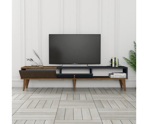 TV laud Milan Alt - Walnut, Anthracite