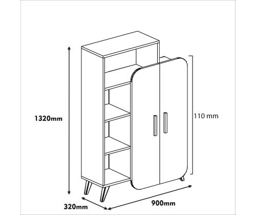 Form - Walnut, Yellow