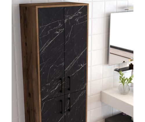Berlin A - Walnut, Black Marble