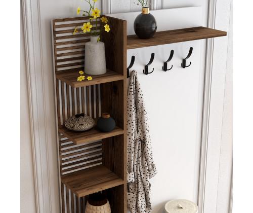 Viyana D - Walnut, White