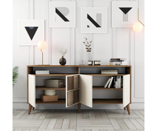 Milan 160 - Walnut, Cream