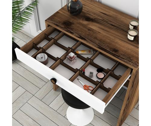 Laud Lizbon Mirror - Walnut, White