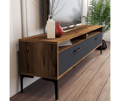 TV laud Istanbul 2 - Walnut Anthracite