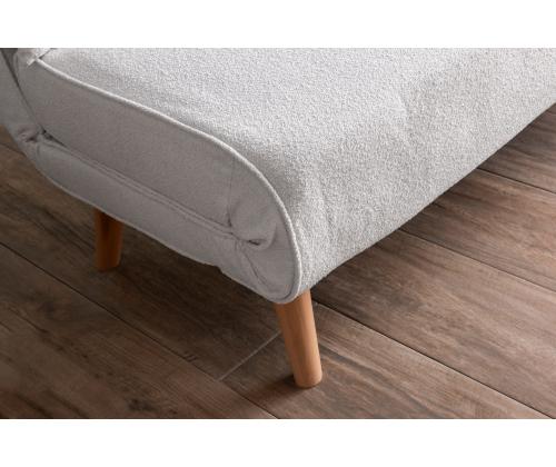 Diivan Folde 2-Seater - Teddy Fabric - White